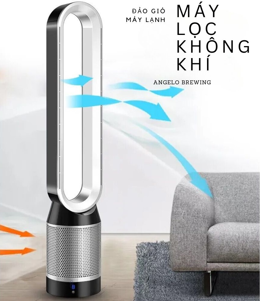 Máy lọc không khí màng HEPA quạt đảo gió điều hòa không khí Kachi - hàng chính hãng