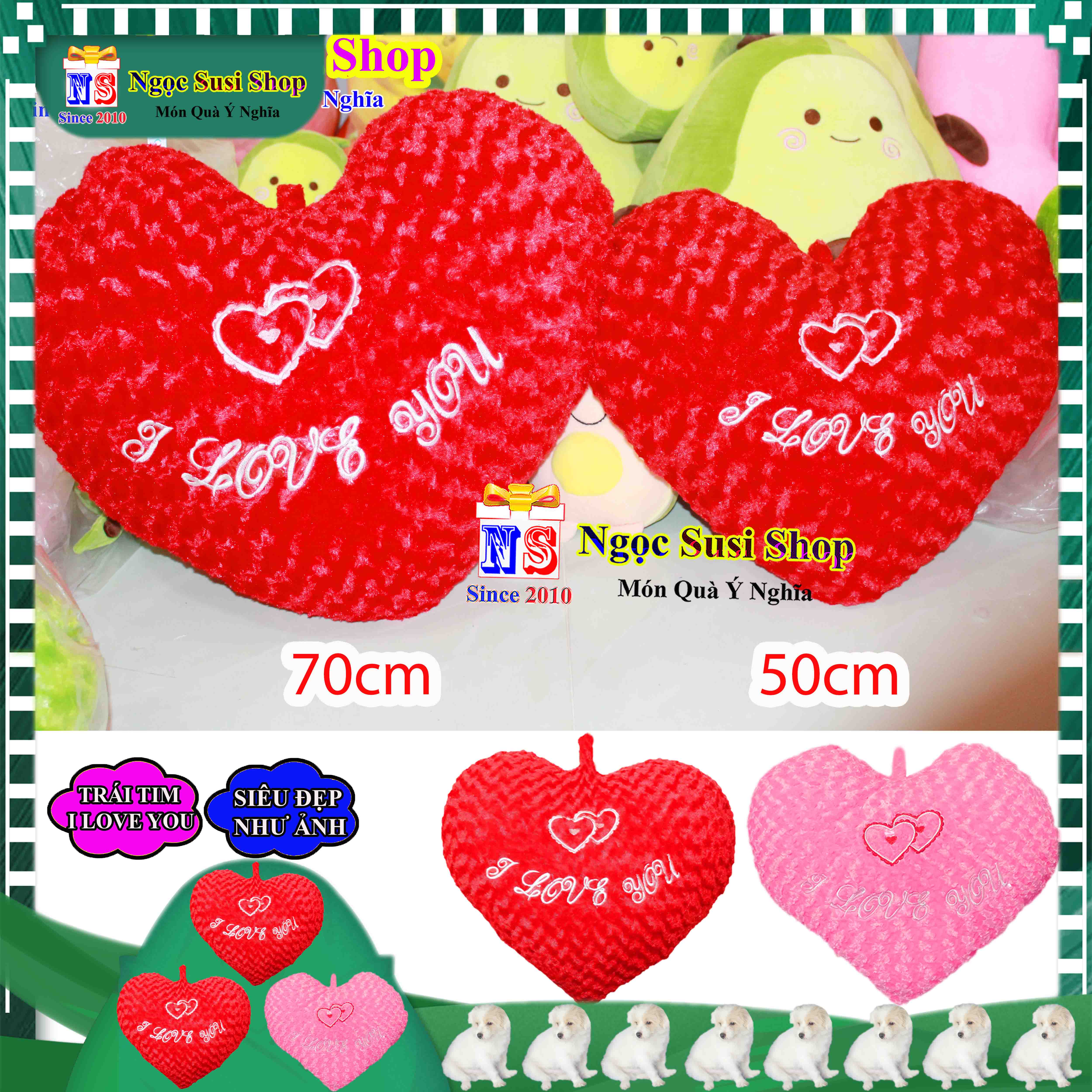 THÚ BÔNG GỐI TRÁI TIM I LOVE YOU SIÊU ĐẸP ÔM NGỦ QUÀ TẶNG - GỐI ÔM TRÁI TIM CAO CẤP