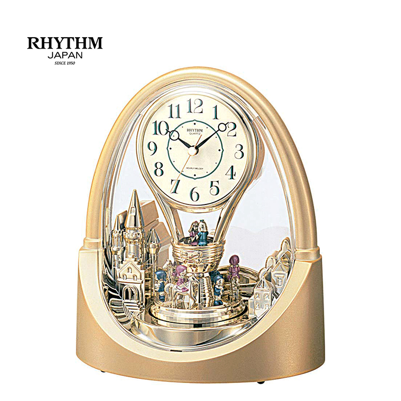 Đồng hồ Rhythm 4RH737WD18 Kt 21.4 x 24.1 x 12.2cm, 1.3kg Vỏ nhựa. Dùng Pin.