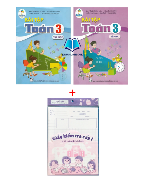 Sách - Combo Bài tập Toán 3 tập 1 + 2