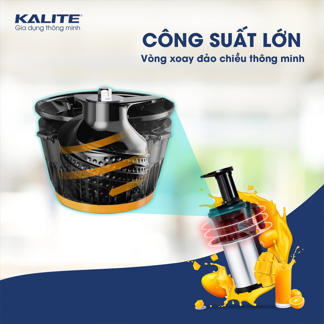 Máy Ép Chậm Châu Âu KALITE KL-531 Công Suất 200W - Hàng Chính Hãng