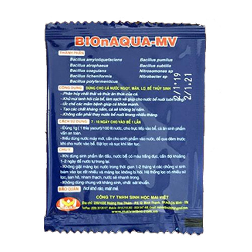 GÓI 10 GRAM - CHẾ PHẨM SINH HỌC BIONAQUA - LÀM SẠCH BỂ CÁ CẢNH - XỬ LÝ VI SINH BỂ CÁ - TẠO THÊM THỨC ĂN CHO CÁ CON