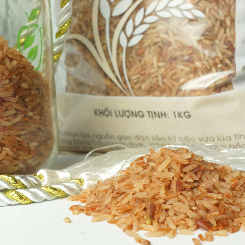 Gạo lứt ăn kiêng GUfoods (1kg) - Hỗ trợ Giảm cân - Thực dưỡng - Eat clean (có 3 lựa chọn: Lứt đỏ + Lứt đỏ xát dối + Lứt tím than)