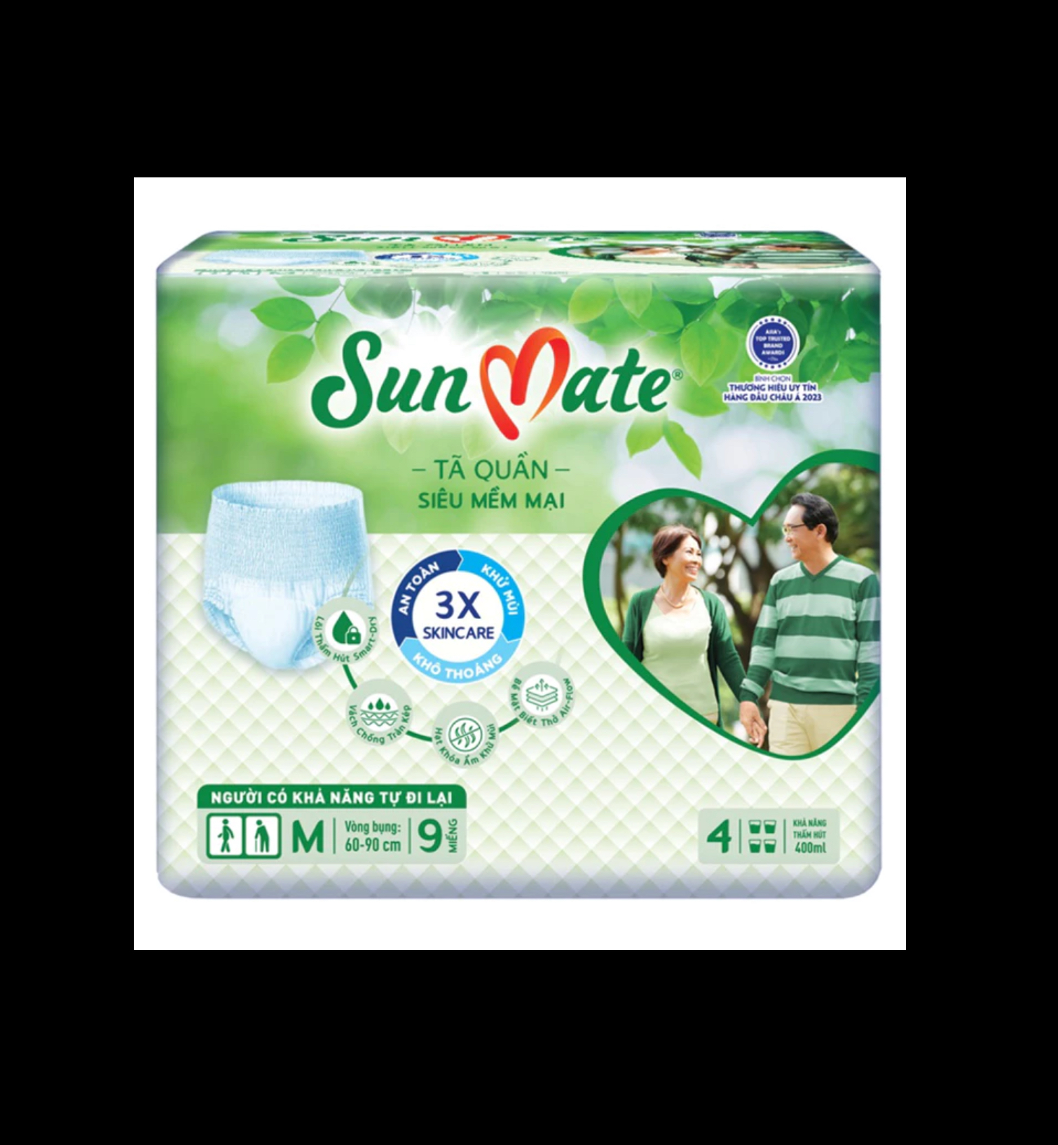 Combo 6 Gói Tã quần Sunmate M9 Siêu Mềm Mại - Tã Quần Người Lớn - Date luôn mới