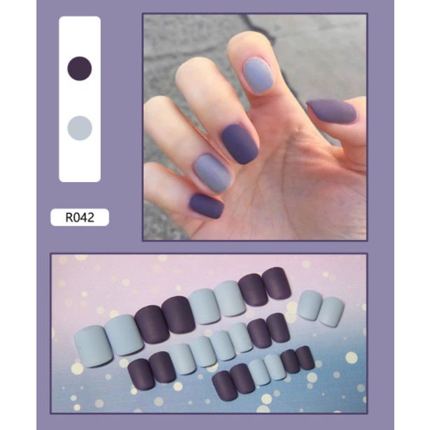 Bộ 24 móng tay giả nail thơi trang như hình