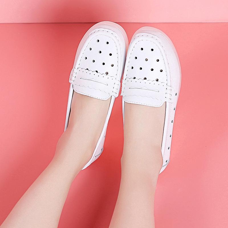 2020 Fashion women outdoor white single sneakers casual nurse shoes