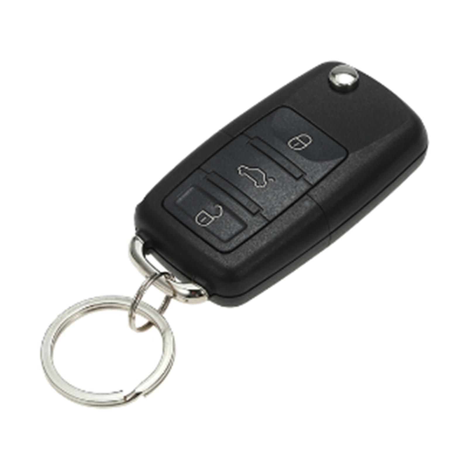 12V Universal Car Remote Lock Unlock Kit Keyless Entry System W/ Flip Keys