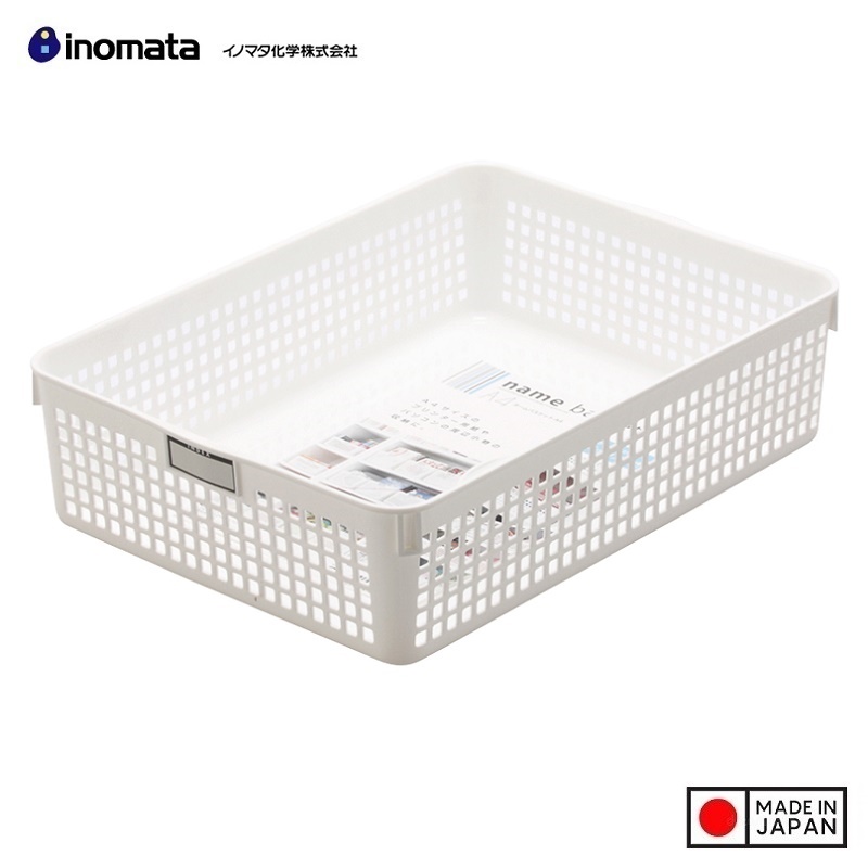 Rổ đựng đồ đa dụng Inomata size A4 - Hàng nội địa Nhật Bản Made in Japan - MÀU TRẮNG WHITE