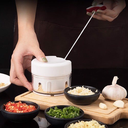 Dụng Cụ Xay Tỏi Ớt --Rút Dây Mẫu Mới
