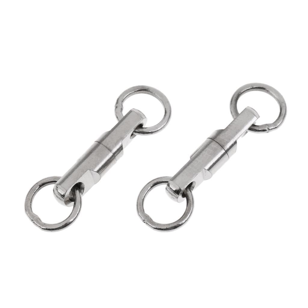 2-6pack 10pcs Fishing Ball Bearing Swivels Heavy Duty Big Game Fishing Swivels