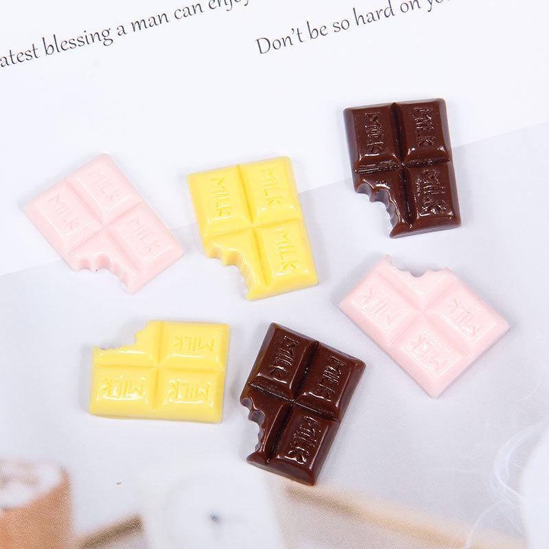 Charm Slime Hình Thỏi Socola - Charm Trang Trí Bằng Nhựa Kích Thước 2,5cm