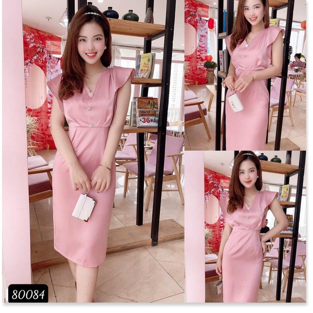 Đầm trượt sang chảnh cực xinh cho chị em , tôn dáng , thanh lịch siêu đẹppp KME FASHION