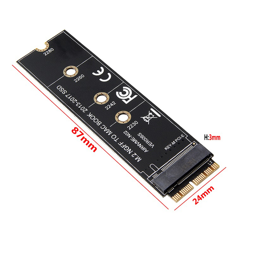 Card Chuyển Đổi M.2 Nvme SSD Cho Macbook AIR Pro 2013 2014 2015 2016 2017