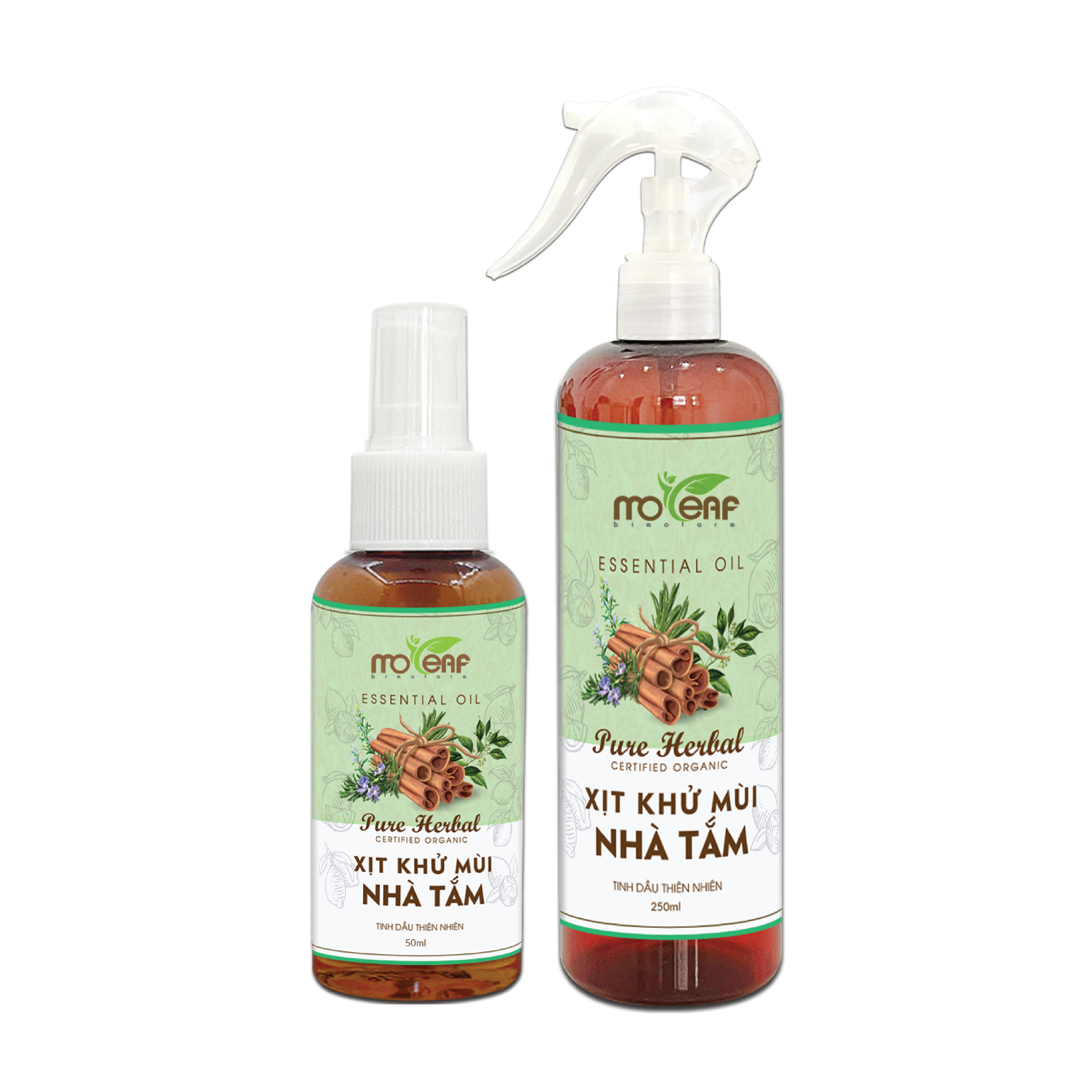 Xịt Khử Mùi NHÀ TẮM Moleaf Khử mùi nhà tắm thanh lọc không khí cho nhà tắm luôn có mùi dễ chịu thoáng mát 250ml