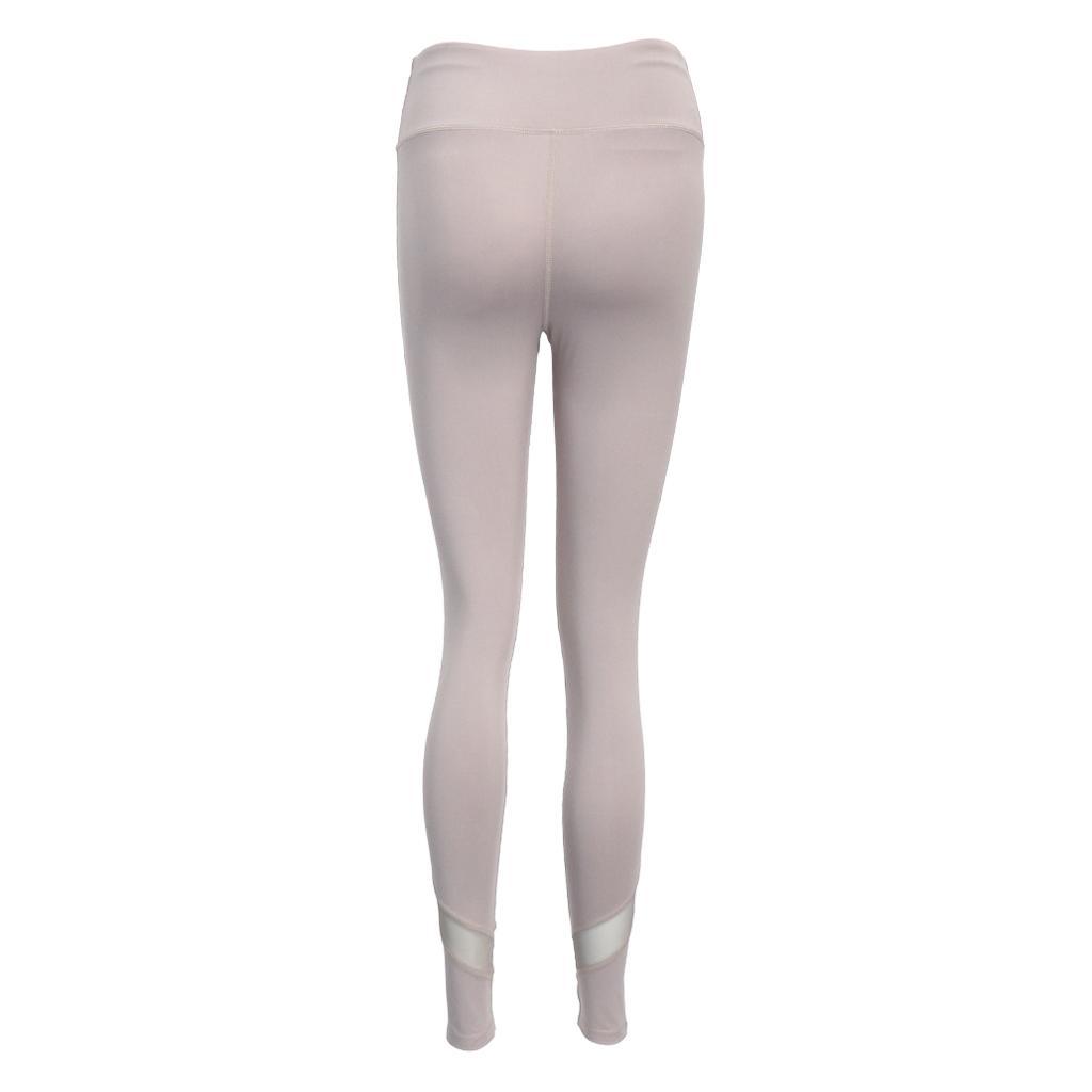 High Waist Yoga Pants Sports Running Leggings Flex Workout Fitness Capris Stretch Mesh Trouser Quick-drying Training Sportswear for Women Gilrs