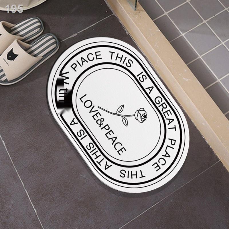Bắc Âu tấm lót tảo cát thấm hút và làm khô nhanh phòng tắm nhà vệ sinh thảm cửa sàn chống trượt