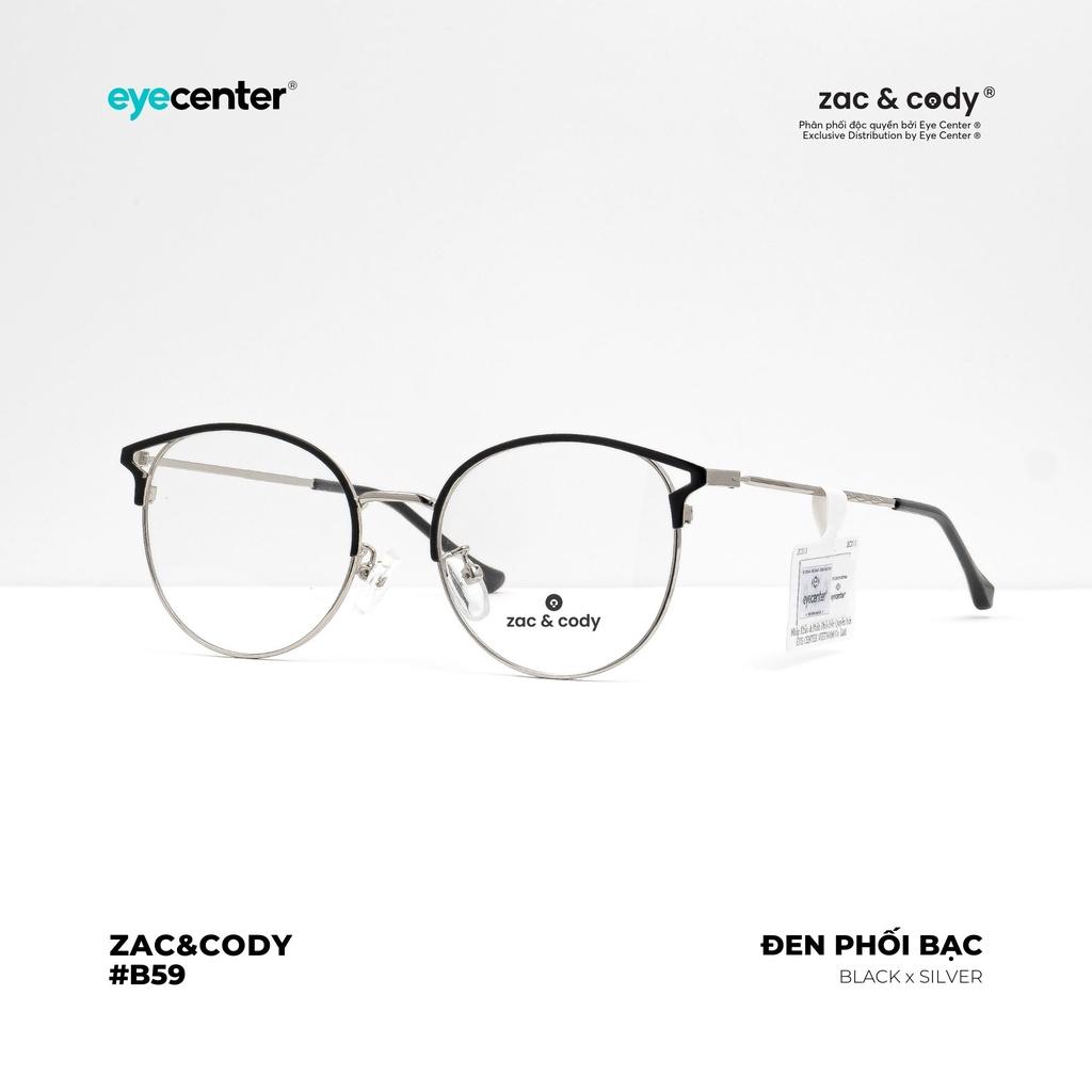 Gọng kính cận nữ chính hãng ZAC & CODY B59S kim loại chống gỉ nhập khẩu by Eye Center Vietnam