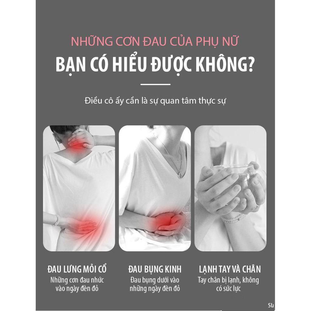 Đai Quấn Bụng Chức Năng Sưởi Ấm Giảm Đau Vào Ngày Ấy cho chị em phụ nữ nguồn pin sạc 5000mAh - Gia dụng SG