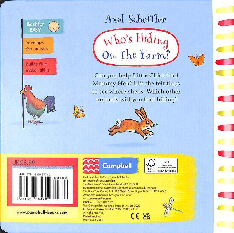 Who's Hiding On The Farm?: A Felt Flaps Book (Campbell Axel Scheffler 19)