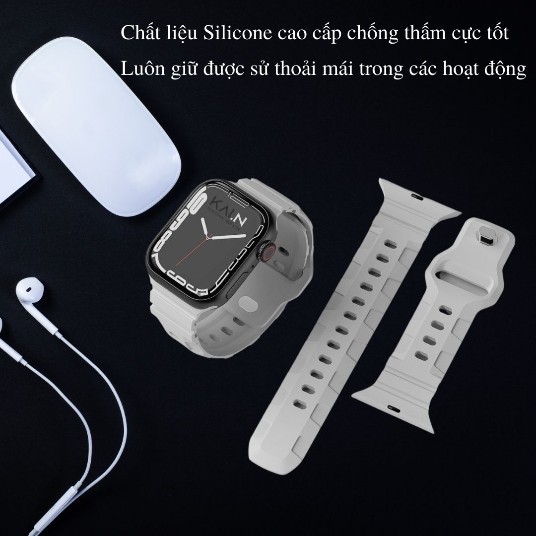 Dây Đeo Silicone Kai.N Sport Band Dành Cho Apple Watch Ultra / Apple Watch Series - Hàng Chính Hãng