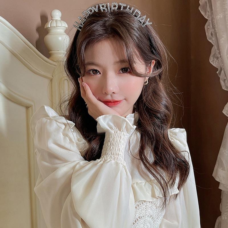 Băng Đô Chữ Happy Birthday Đính Đá