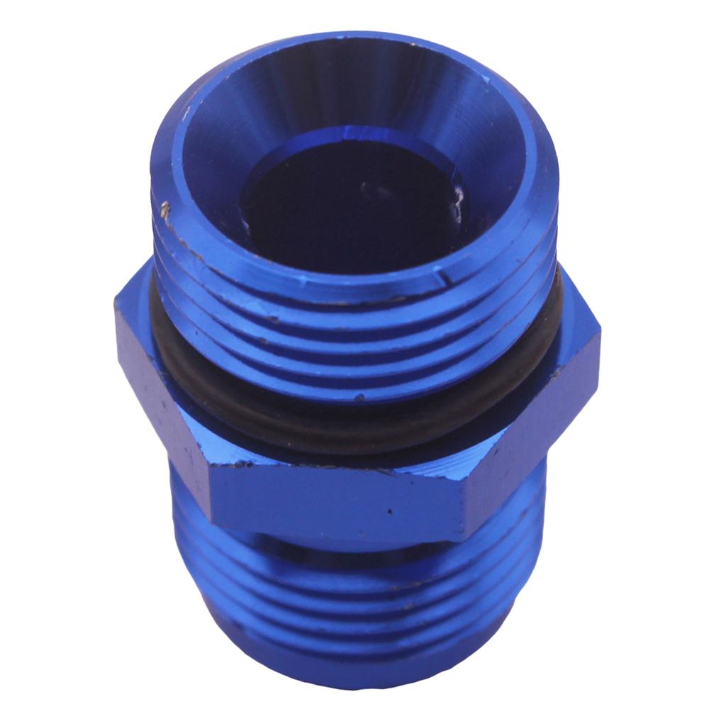 2 Pieces Blue Aluminum Billet AN10 10 An - ORB10 Male Fitting Straight Adapter