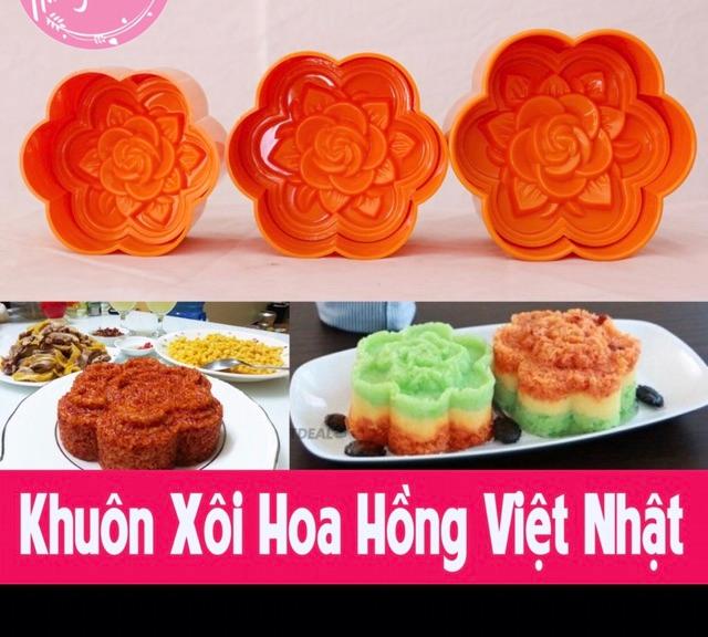 Khuôn xôi hình bông hoa hồng Đủ size