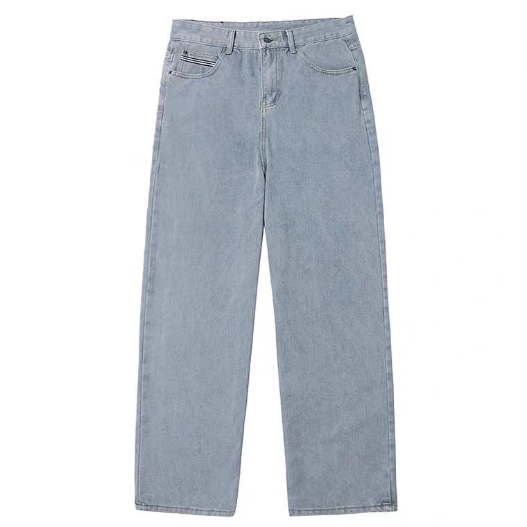 Quần Jean Baggy nam xanh sáng nhạt ống xuông rộng SR01 style hàn quốc 2021