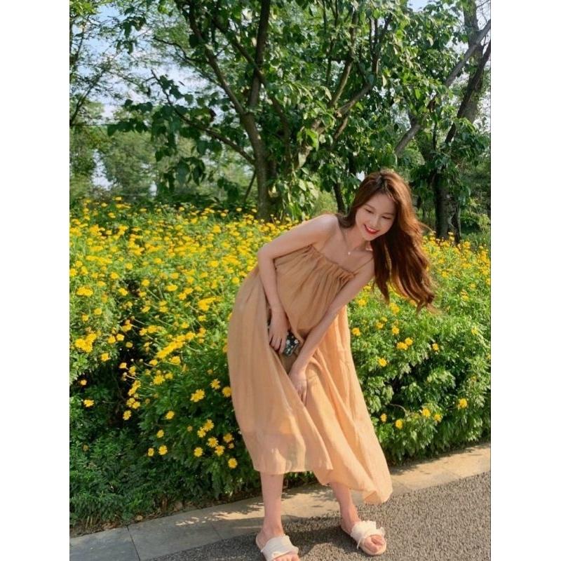 ĐẦM MAXI XẾP LI 2 DÂY