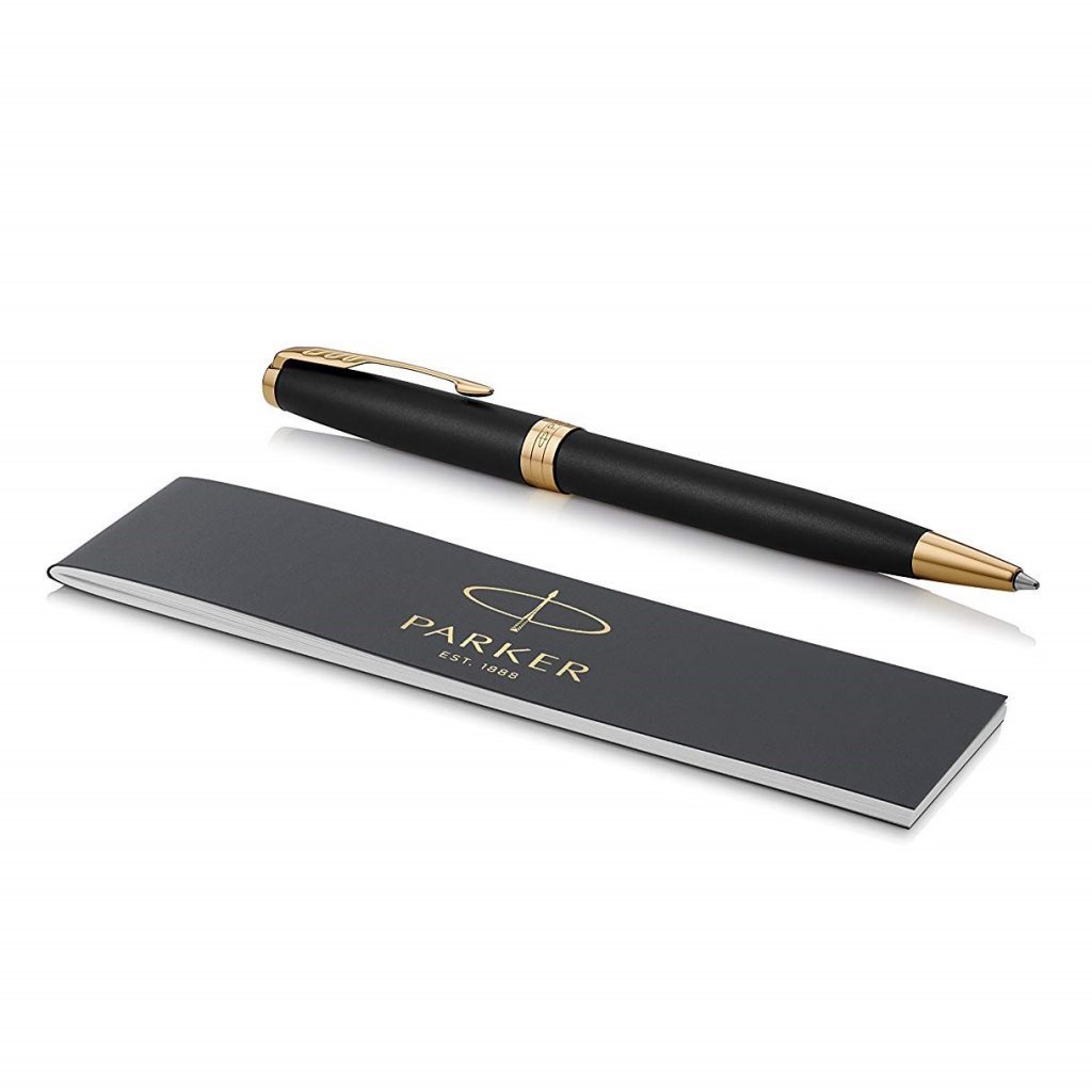 Bút Ký Chính Hãng Parker Sonnet Black Gold Trim Ballpoint Kèm Túi Giftset B&amp;J Cao Cấp Dành Cho Doanh Nhân, Khẳng Định Đẳng Cấp Cá Nhân B&amp;J