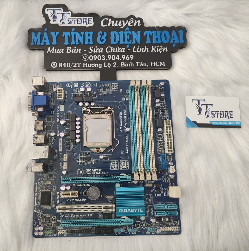 Mainboard bo mạch chủ Gigabyte GA-H77M-D3H - hàng chính hãng