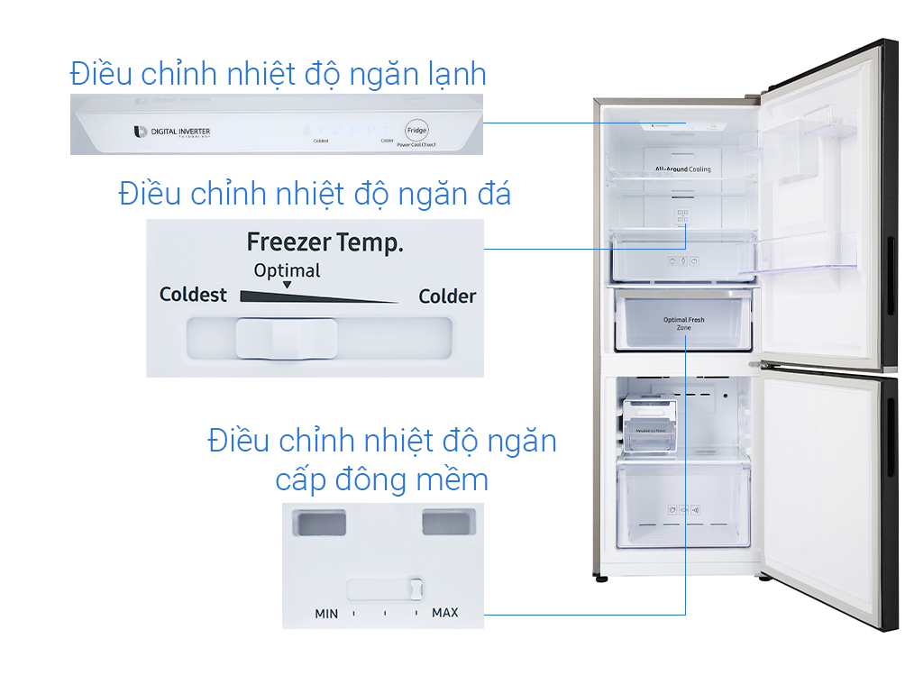 Tủ Lạnh Samsung Inverter 276 lít RB27N4170BU/SV - Hàng Chính hãng - Chỉ Giao Hà Nội