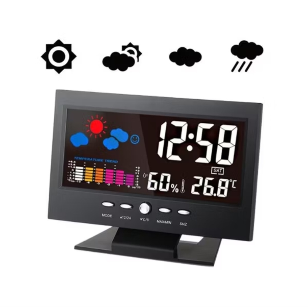ĐỒNG HỒ LED ĐỂ BÀN TRANG TRÍ XEM GIỜ BÁO NHIỆT ĐỘ THỜI TIẾT NGÀY THÁNG NĂM THỨ HÀNG CHUẨN