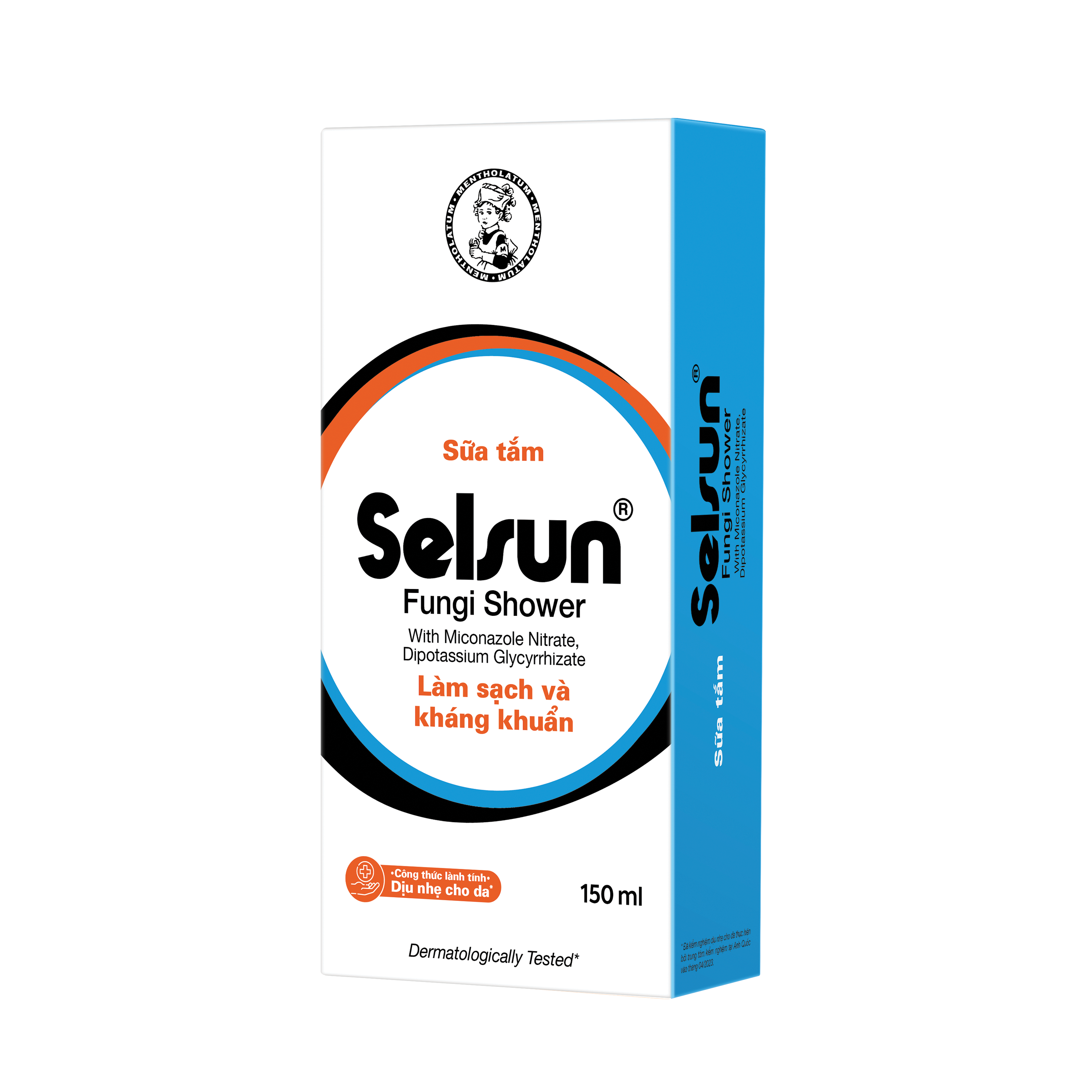 Sữa Tắm Selsun Fungi Shower 150 ml (Tặng kèm 01 Hộp 6 gói dầu gội chống gàu Selsun 5ml)