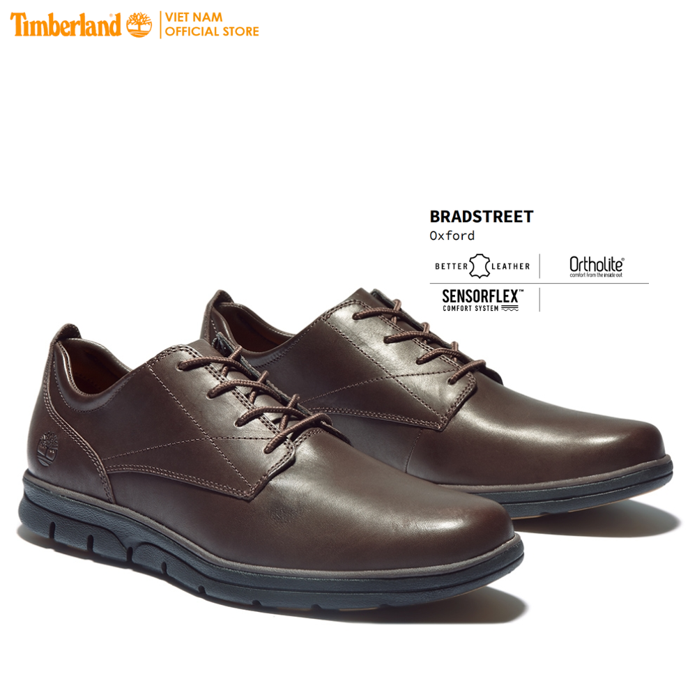 [Original] Timberland Giày Nam Bradstreet PT Oxford Dk Brown Full Grain TB0A2EADGJ