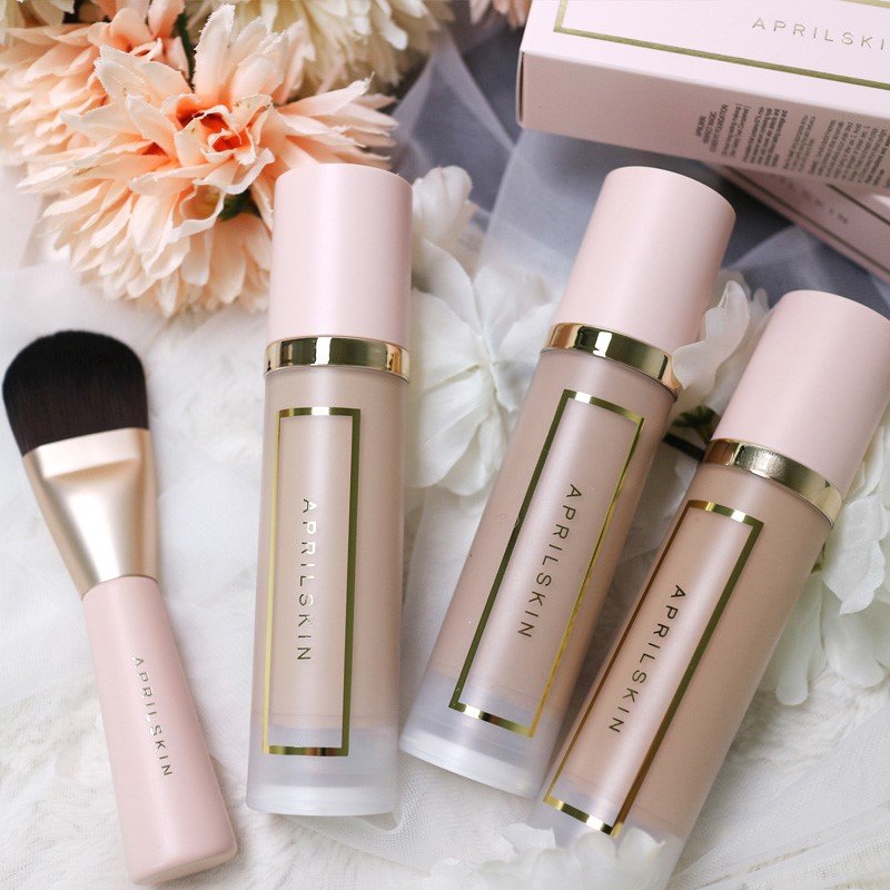 Kem Nền Che Phủ Hoàn Hảo, Lâu Trôi AprilSkin Perfect Cover Fit Foundation 32ml + Tặng Kèm 1 Băng Đô Tai Mèo (Màu Ngẫu Nhiên)