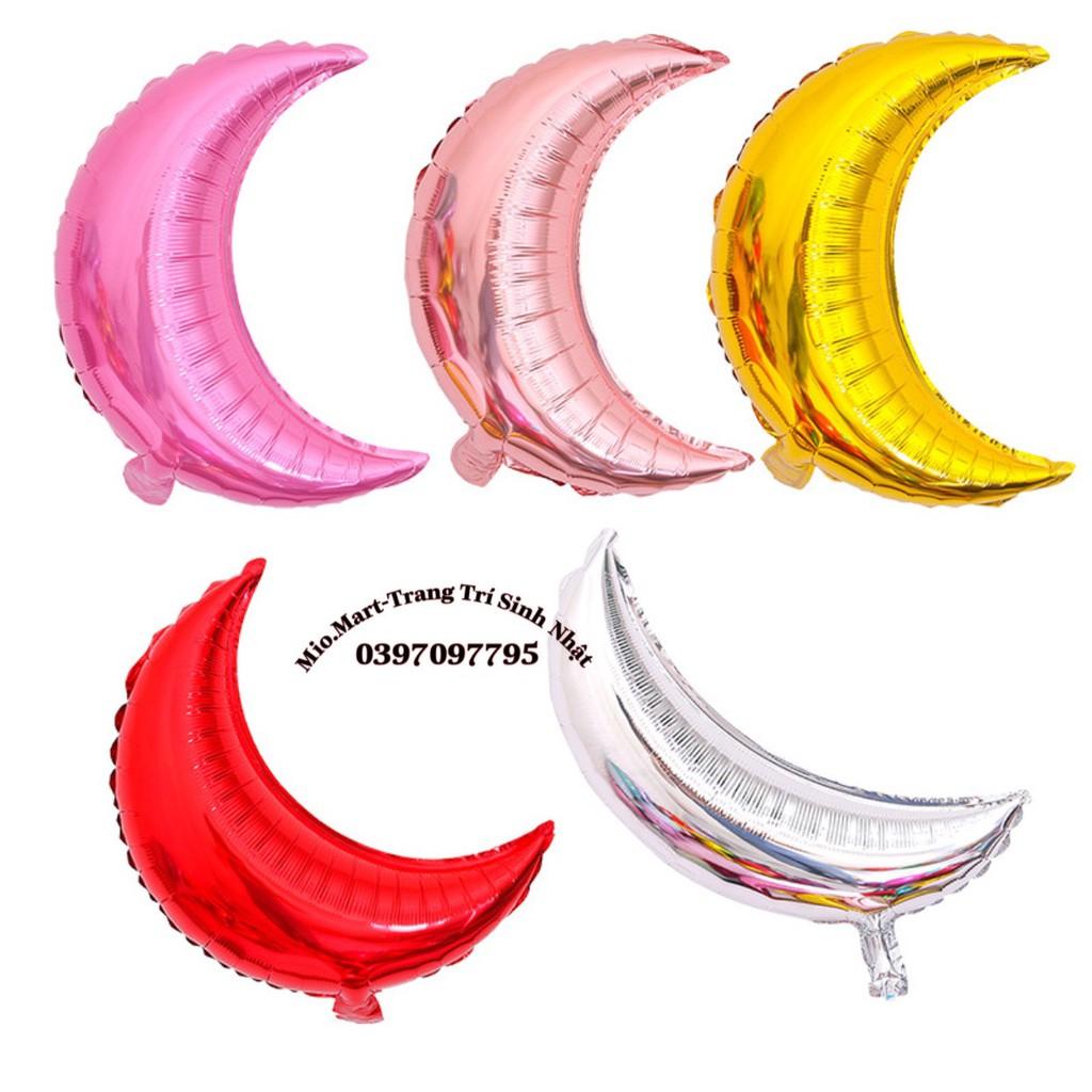 Sỉ Bán Bóng Bay Hình mặt Trăng 70Cm Trang Trí Tiệc Sinh Nhật BB11