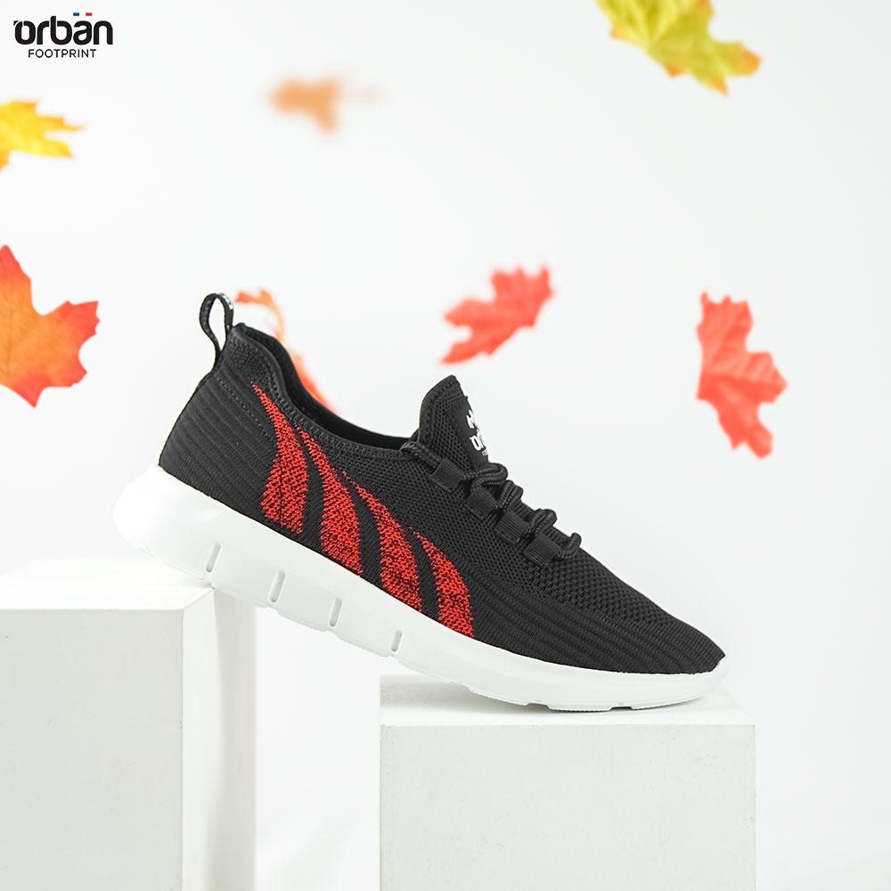 Giày thể thao Unisex Urban TM2122 full màu- đen đỏ- đen ghi- xanh chàm