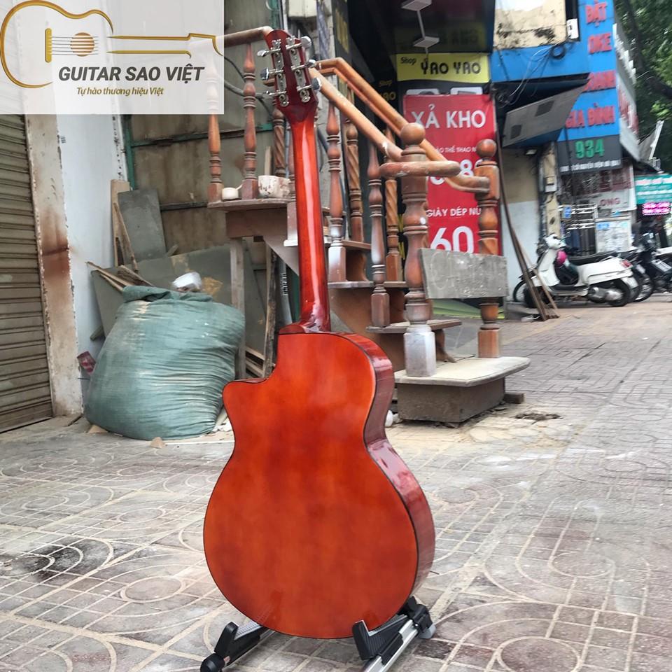 Đàn Guitar Acoustic Việt Nam ,đàn cho người mới tập chơi mặt gỗ đẹp tự nhiên,đàn guitar SV-75E