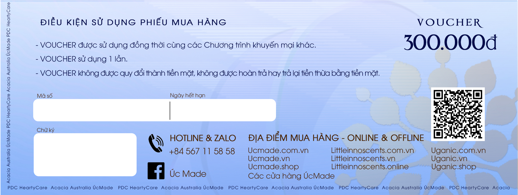 Phiếu Quà Tặng Acacia 300k