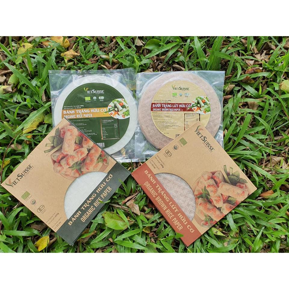 Bánh tráng hữu cơ bánh đa VietSuisse 200g