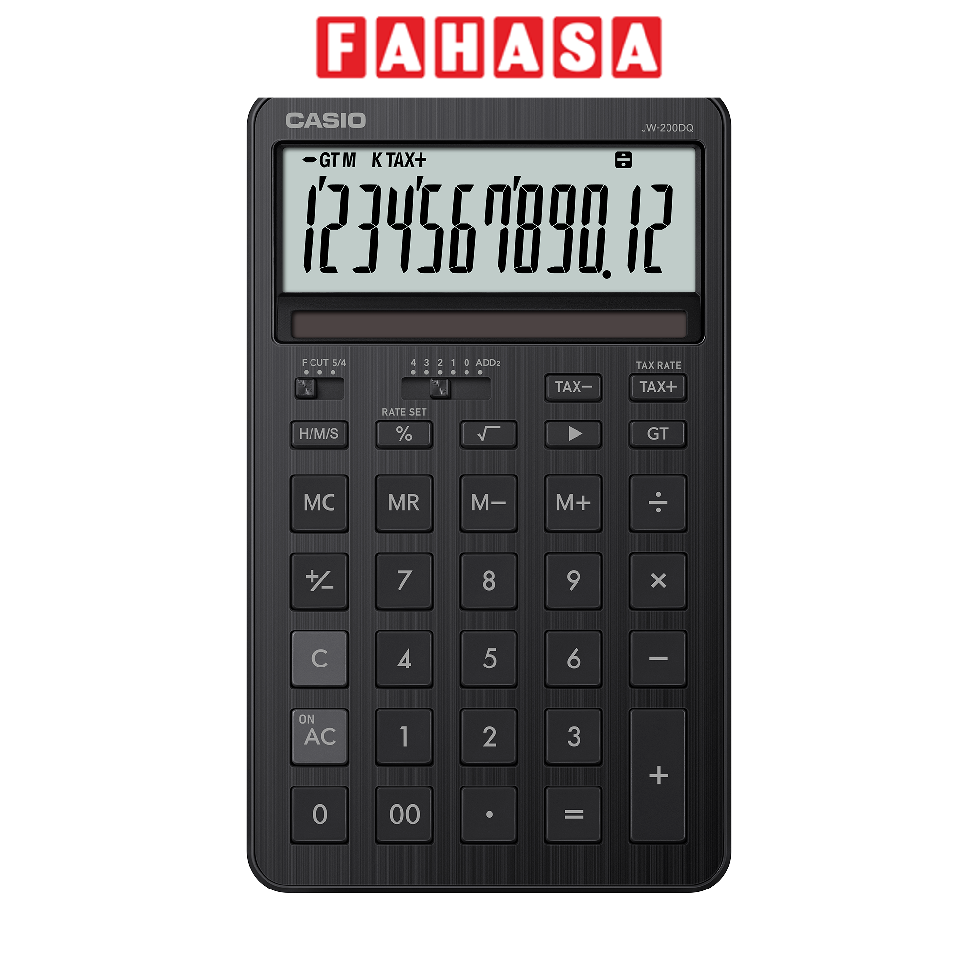 Máy Tính Văn Phòng Casio JW-200DQ-BK-W-DP - Màu Đen