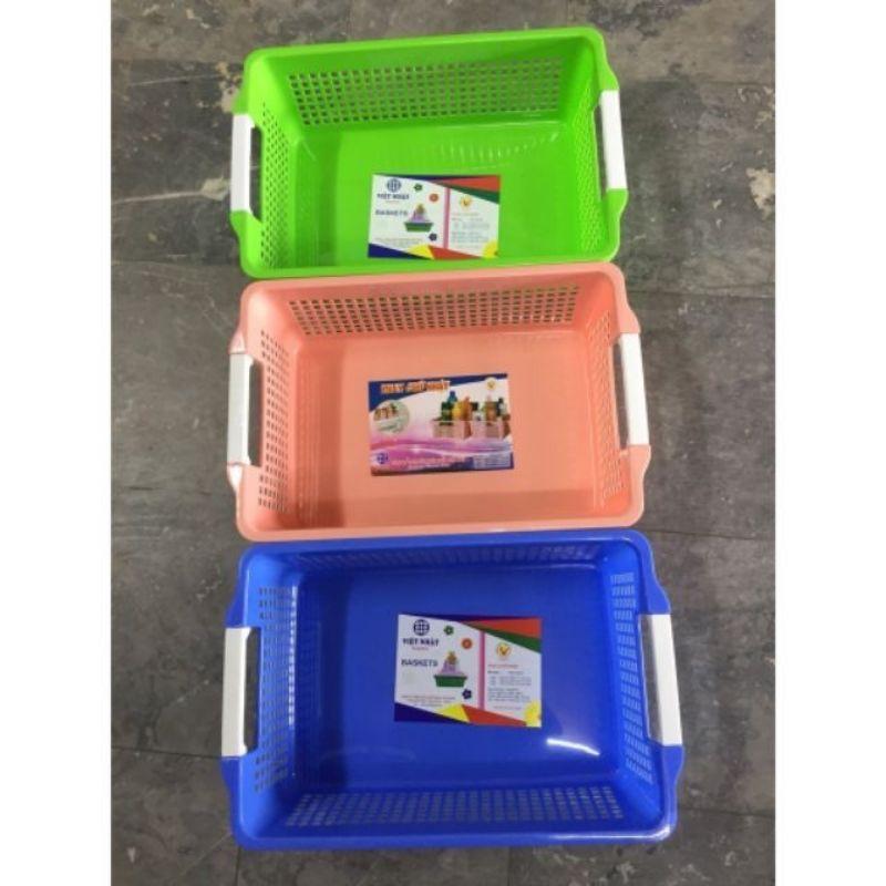 Khay, rổ nhựa chữ nhật các cỡ bé/trung/to