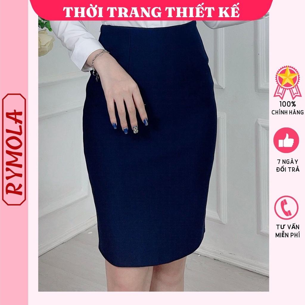 Chân Váy Bút Chì Màu Xanh Đen Dài 55cm MCV022 Chân Váy Công Sở Cao Cấp