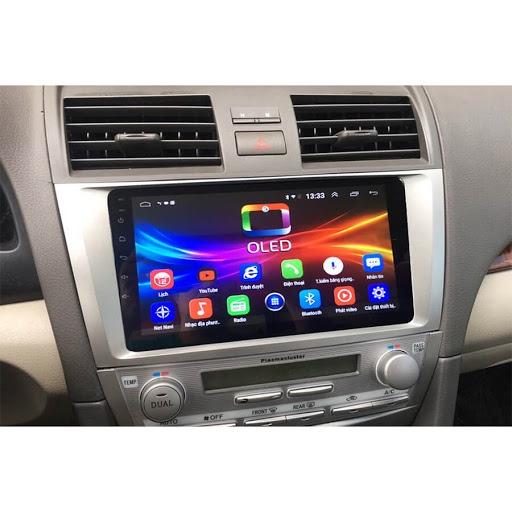 Mặt dưỡng kèm dây nguồn lắp màn hình android cho xe TOYOTA CAMRY 2008-2012