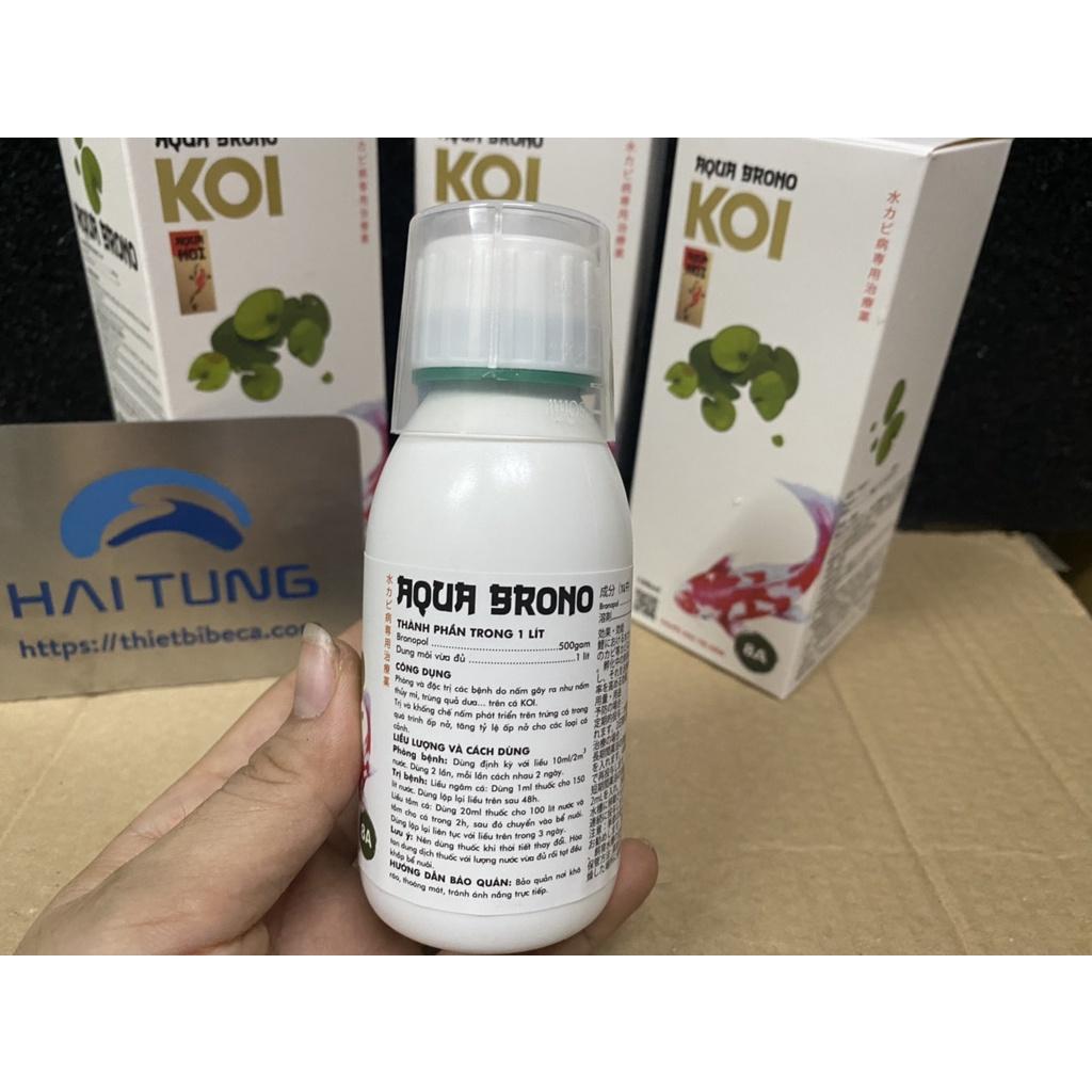 Chế phẩm số 8A - phòng và đặc trị nấm cá koi AQUA BRONO sản phẩm của AquaKoi lọ 100ml