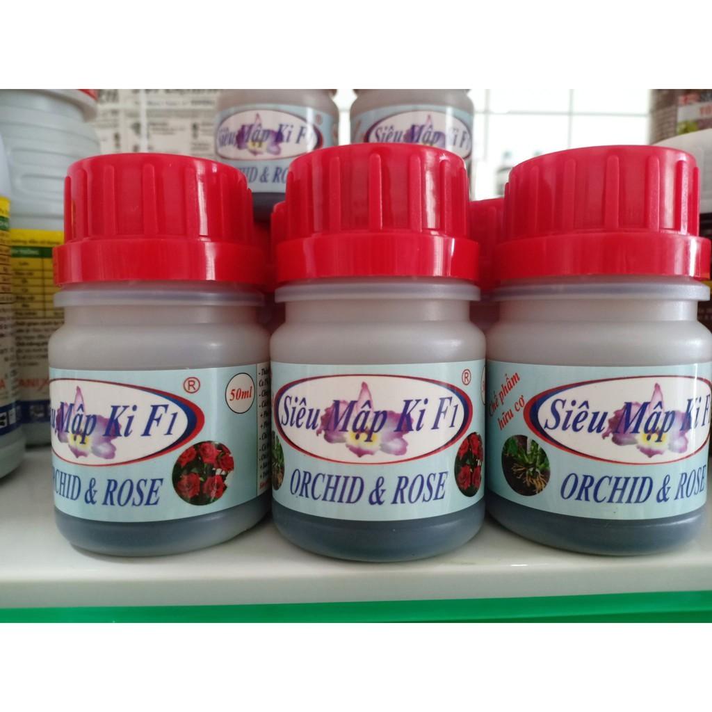 Chế phẩm hữu cơ Siêu Mập Ki F1 cho hoa lan, hoa hồng lọ 50ml