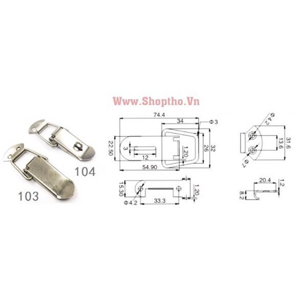 Khóa hộp inox sf103, sf104 chuyên dùng để khóa hòm, tủ điện