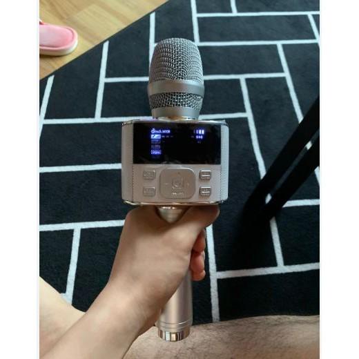 Micro Karaoke Bluetooth Hát Trên Điện Thoại  Hàn Quốc Miracle M100 màu trắng - Hàng Chính Hãng