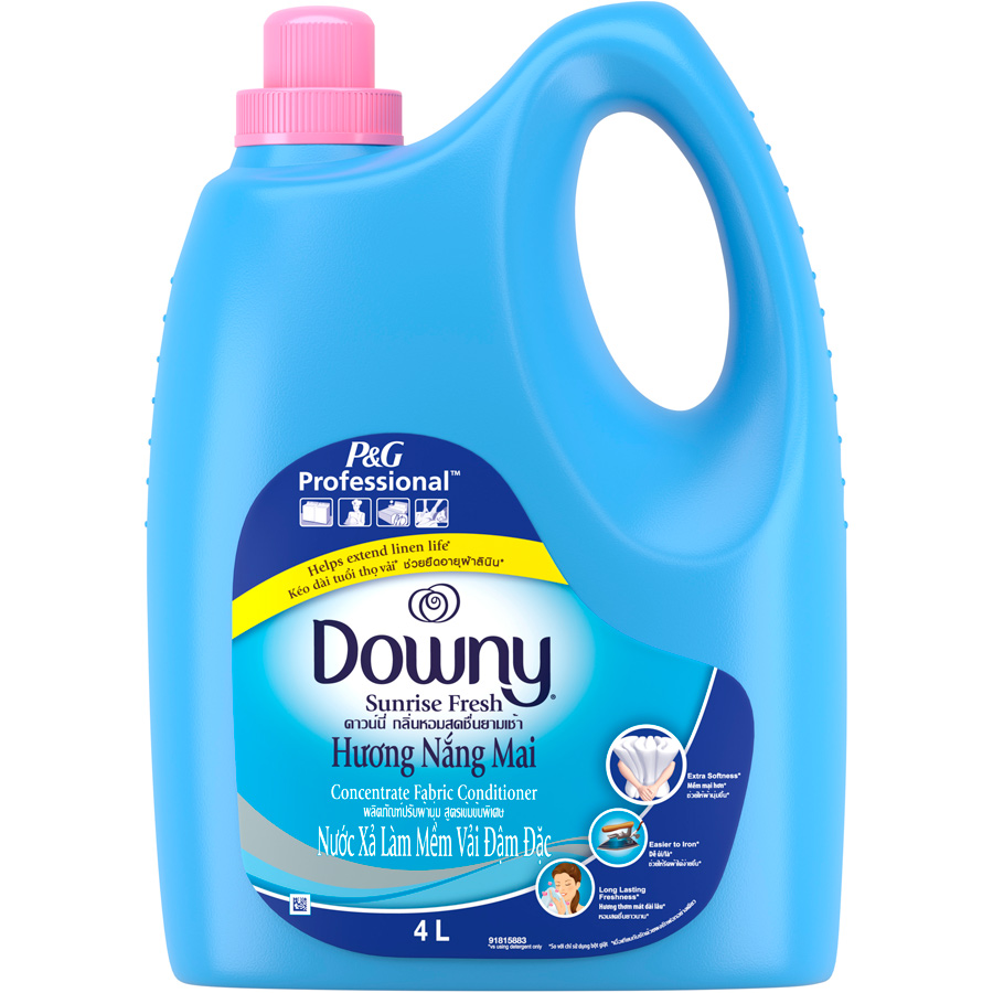 Nước Xả Vải Downy Hương Nắng mai Dạng Chai (4L)